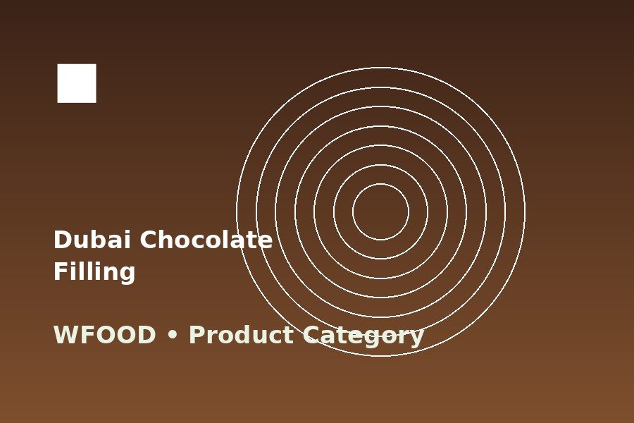 Dubai Chocolate Filling